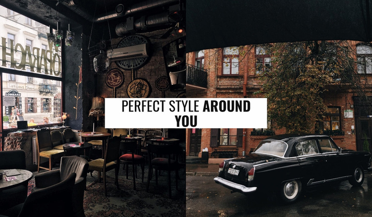 Perfect style around you Landing Page