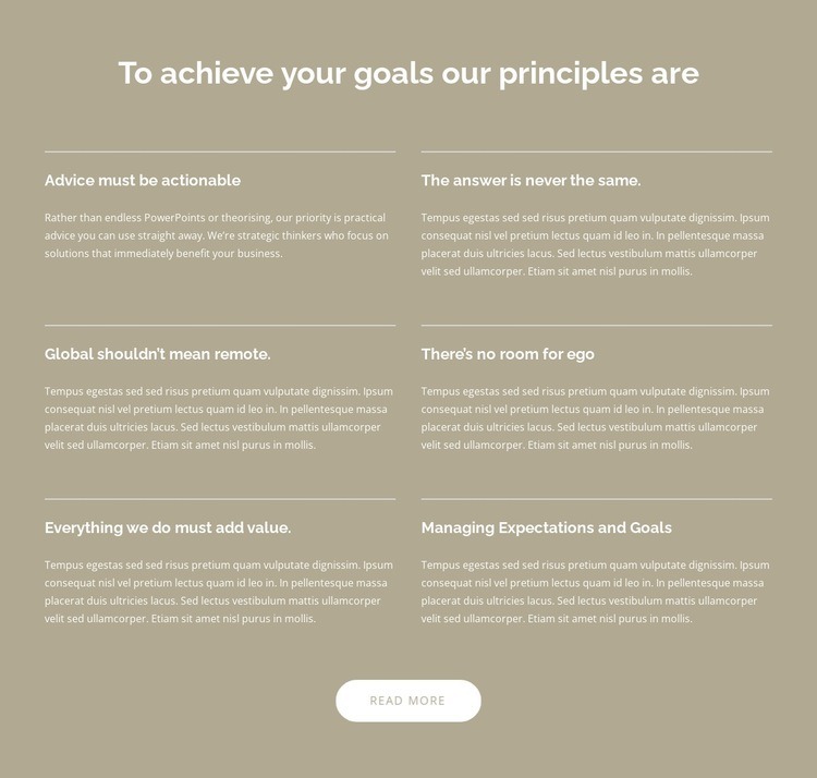 Global business consulting for a dynamic world Wix Template Alternative