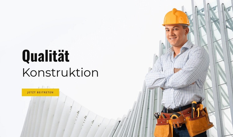 Qualitätsbau Website Builder-Vorlagen