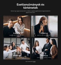 Esettanulmányok És Történetek - HTML Oldalsablon