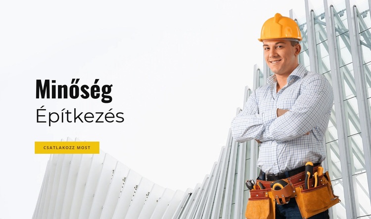 Minőségi kivitelezés WordPress Téma