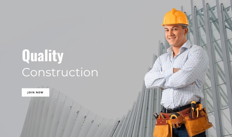 Quality construction Joomla Template