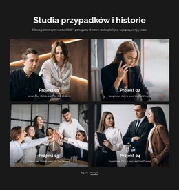 Studia Przypadków I Historie - Łatwa W Obsłudze Makieta Strony Internetowej