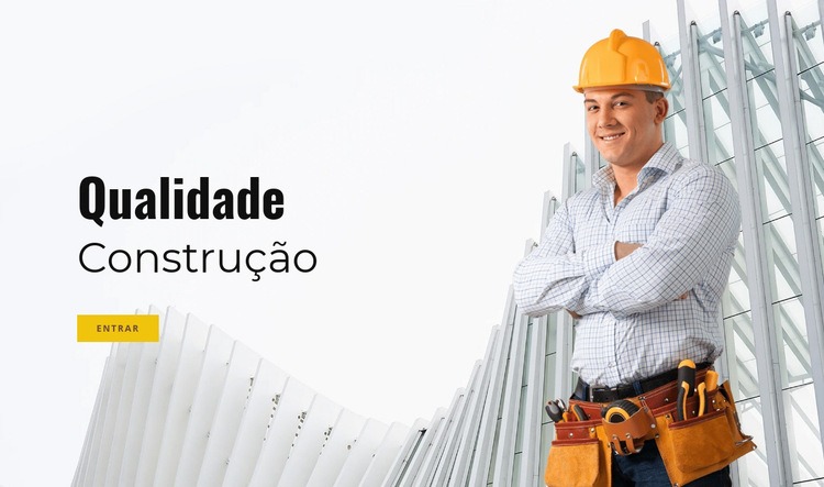 Construção de qualidade Design do site