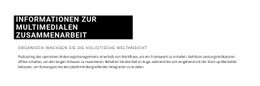 Atemberaubende HTML5-Vorlage Für Dunkle Überschrift Und Text