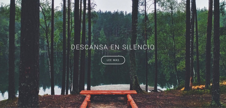 Descansa en silencio y soledad Plantilla HTML5