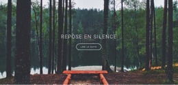 Meilleure Conception De Page De Destination Pour Reposez-Vous Dans Le Silence Et La Solitude