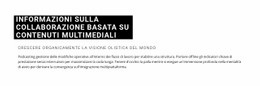 Intestazione E Testo Scuri - Progettazione Web Multiuso