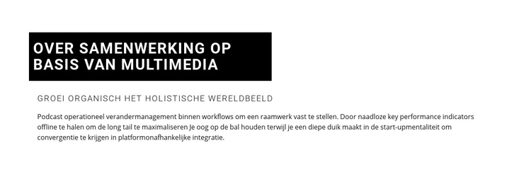 Donkere kop en tekst WordPress-thema