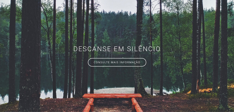 Descanse em silêncio e solidão Modelo HTML