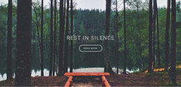 Responsive Web Template For Rest In Silence And Solitude