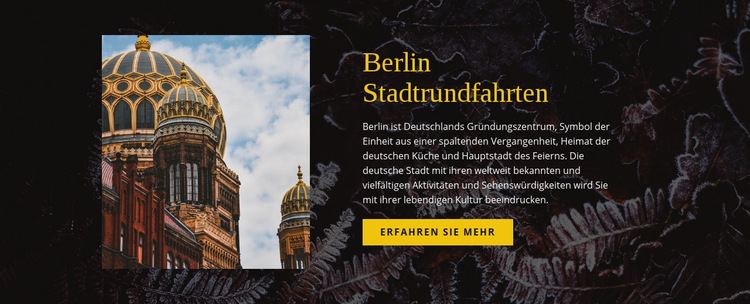 Berlin Stadtrundfahrten Website-Vorlage