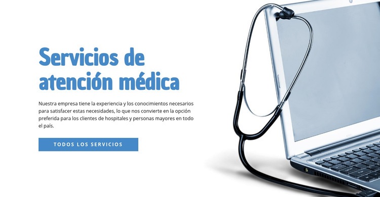 Servicios de atención médica Creador de sitios web HTML