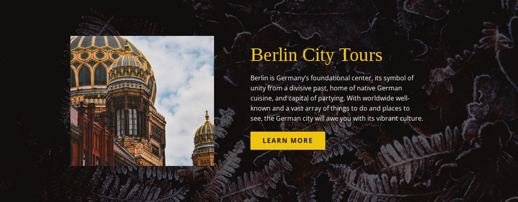 Berlin city tours  Html Website Builder