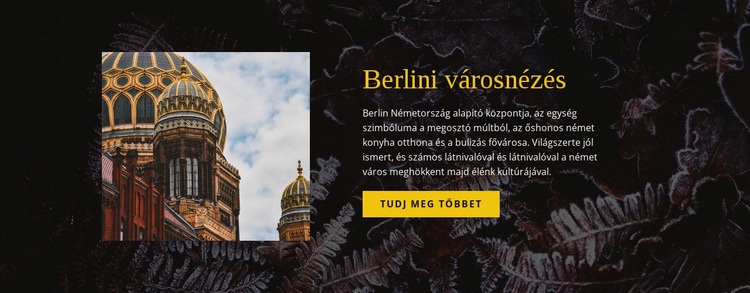 Berlini városnézés Weboldal sablon