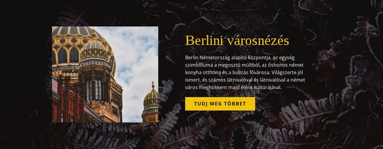 Berlini városnézés WordPress Téma