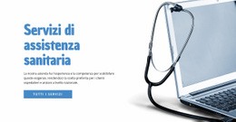 Servizi Sanitari - Modello Di Mockup Del Sito Web