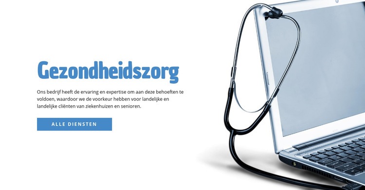 Gezondheidszorg Website mockup