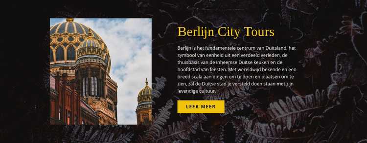 Rondleidingen door Berlijn Website sjabloon