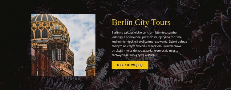 Wycieczki po Berlinie Makieta strony internetowej