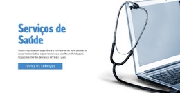 Serviços De Saúde Design Do Site