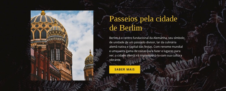 Passeios pela cidade de Berlim Design do site