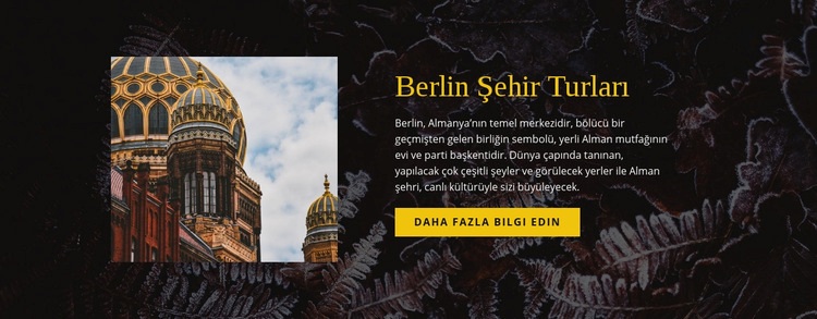 Berlin şehir turları Bir Sayfa Şablonu