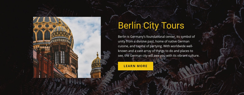 Berlin city tours  Wix Template Alternative