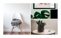 Graue Wohnzimmer - Drag & Drop-Joomla-Vorlage