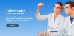 Secciones De La Página De Inicio Para Centro Medico Laboratorio