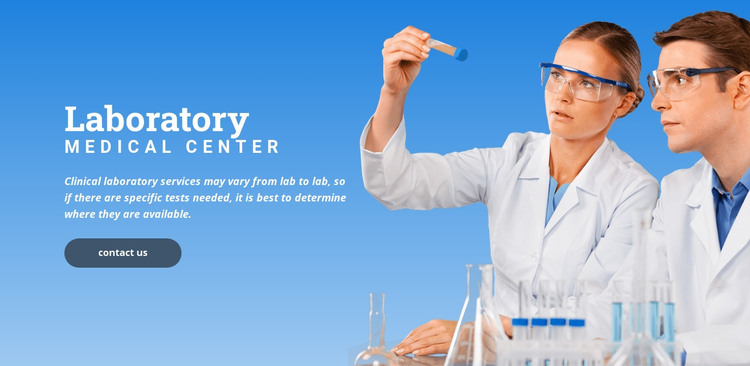 Llaboratory medical center Homepage Design