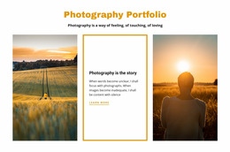 Photography Portfolio - Create HTML Page Online
