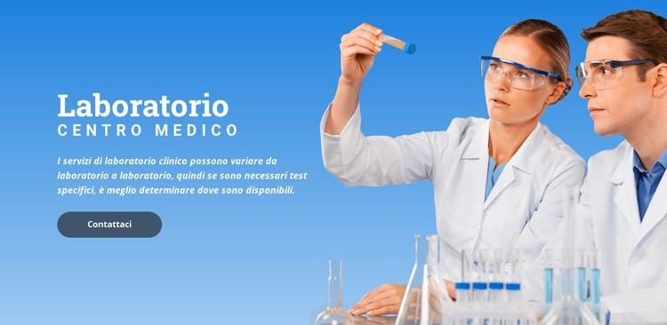 Centro medico del laboratorio Progettazione di siti web