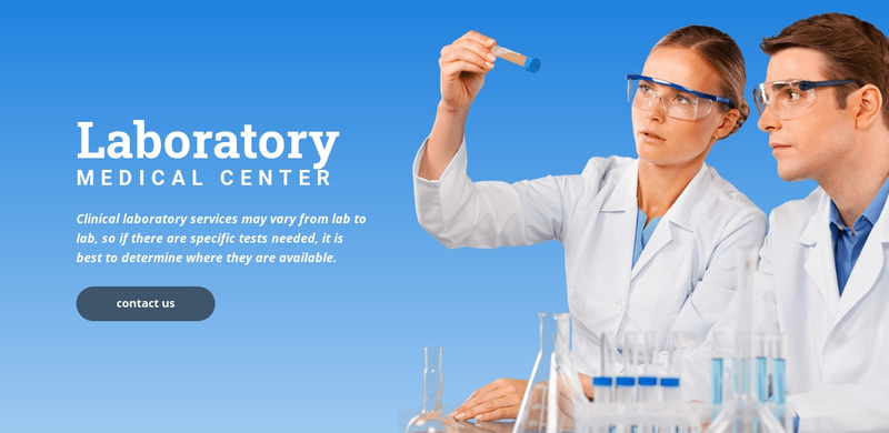 Llaboratory medical center Web Page Design