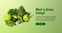 Organic Green Eating CSS Layout Template