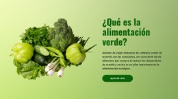 Alimentación Ecológica Verde - Builder HTML