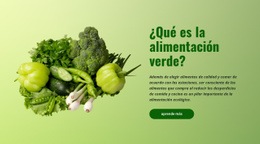 Alimentación Ecológica Verde