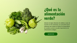 Alimentación Ecológica Verde - Plantilla Personal