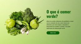 Alimentação Verde Orgânica Modelo Responsivo HTML5