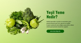 Organik Yeşil Yeme - Builder HTML
