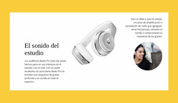 Auriculares Inalámbricos De Estudio - Descarga Gratuita De La Plantilla Joomla