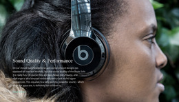 Stunning HTML5 Template For Musical Wireless Headphones