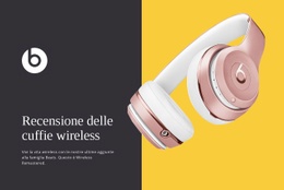 Recensioni Di Cuffie Wireless: Moderno Costruttore Di Siti Web