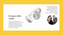 Cuffie Wireless Da Studio Modello Reattivo HTML5