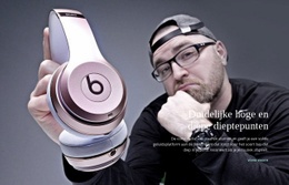 Kwaliteitsgeluid - Persoonlijk Websitesjabloon