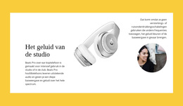 Studio Draadloze Koptelefoon - WordPress-Thema