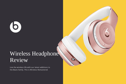 Wireless Headphones Reviews - One Page Template