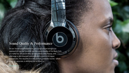 Musical Wireless Headphones - Landing Page