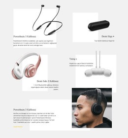 Müzik Kablosuz Teknolojisi - Bir Sayfalık Şablon