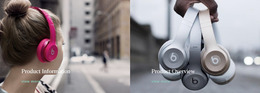 Best Travel Headphones - Website Mockup